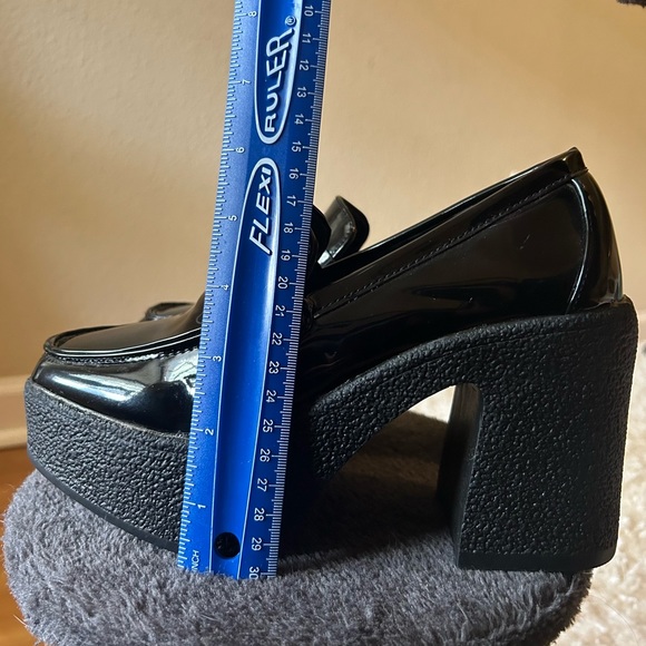 ASOS Black Platform Loafers - Picture 5 of 8